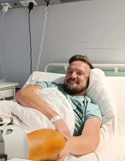 Radosław Bryś z LKS Haczovia Haczów zmaga się z zerwaniem ścięgna Achillesa