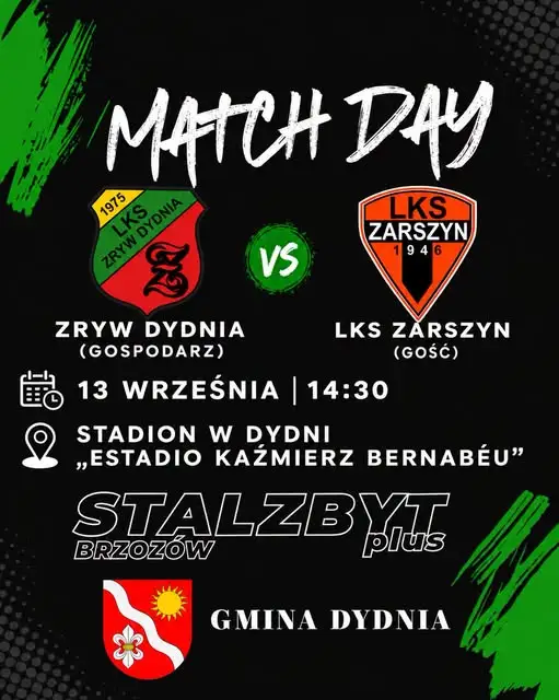 Zryw Dydnia podejmuje LKS Zarszyn II. Mecz już w niedzielę!