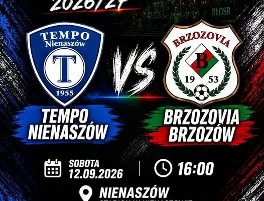 Mecz Tempo Nienaszów z Brzozovią już dziś o 16:00