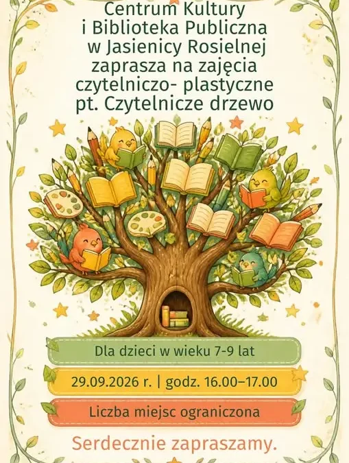 Jasienica Rosielna: zajęcia czytelniczo-plastyczne dla dzieci w bibliotece