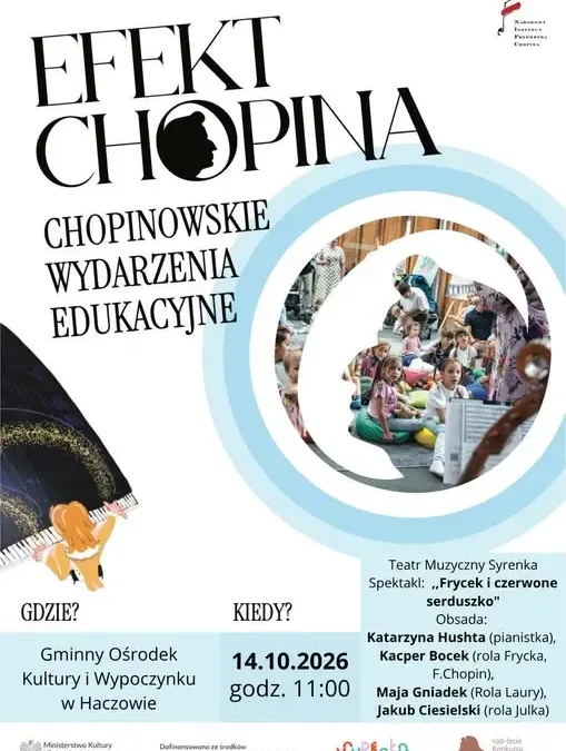 „Frycek i czerwone serduszko” – spektakl o Chopinie w Haczowie