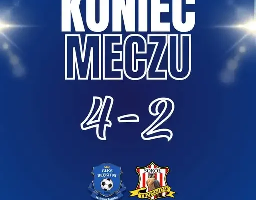 Błękitni Jasienica Rosielna wygrywają z Trześniowem 4:2