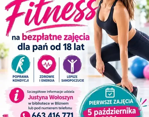 Bezpłatne zajęcia fitness dla pań w Jasienicy Rosielnej