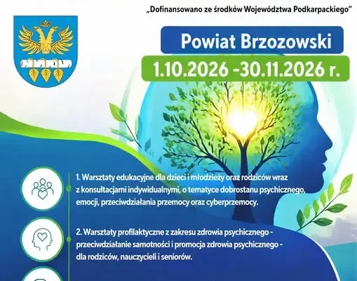 Powiatowa Akademia Zdrowia Psychicznego w Brzozowie – startują bezpłatne warsztaty