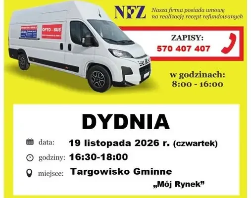 Bezpłatne badanie wzroku w Opto-busie w Dydni – zapisy trwają