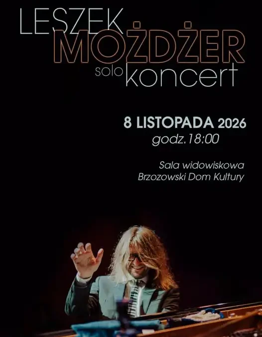 Leszek Możdżer wystąpi solo w Brzozowie – koncert 8 listopada 2026