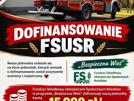 15 000 zł dla OSP Haczów z programu „Bezpieczna Wieś”