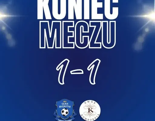 Błękitni Jasienica Rosielna remisują z KKS Dwór Kombornia 1:1