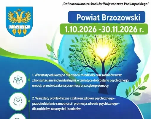 Powiatowa Akademia Zdrowia Psychicznego w Powiecie Brzozowskim – warsztaty i wsparcie dla mieszkańców