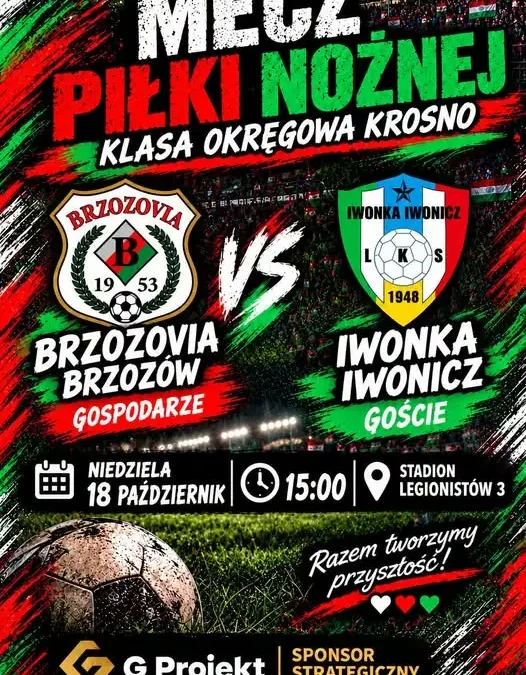 Seniorzy z Krosna zapraszają na mecz z LKS Iwonka Iwonicz