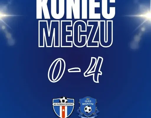 Błękitni Jasienica Rosielna rozgromili Floriana Rymanów Zdrój 4:0