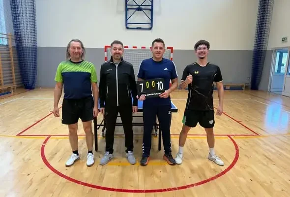 Tenis stołowy: pierwsza wygrana drugiej drużyny w Krościenku Wyżnym