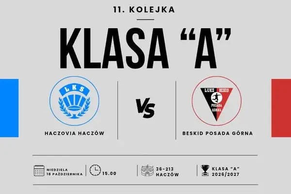 Haczovia Haczów zmierzy się z Beskidem Posada Górna w 11. kolejce
