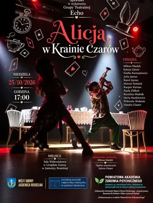 „Alicja w Krainie Czarów” powraca na scenę w Jasienicy Rosielnej
