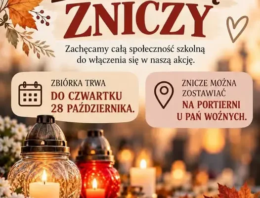 Szkoła w Dydni zbiera znicze na groby, o których nikt już nie pamięta