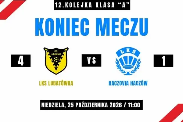 LKS Haczovia przegrywa z Lubatówką – koniec serii bez porażki
