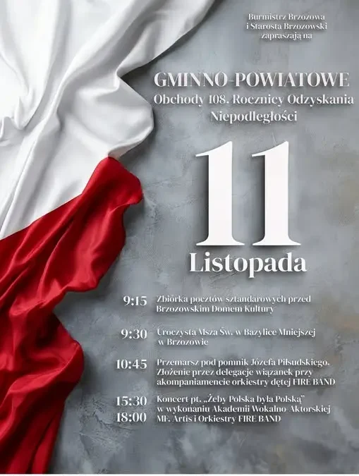 Brzozów uczci 108. rocznicę odzyskania niepodległości – program obchodów